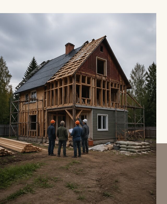 Реконструкция дачного дома в Владикавказе под ключ с проектом