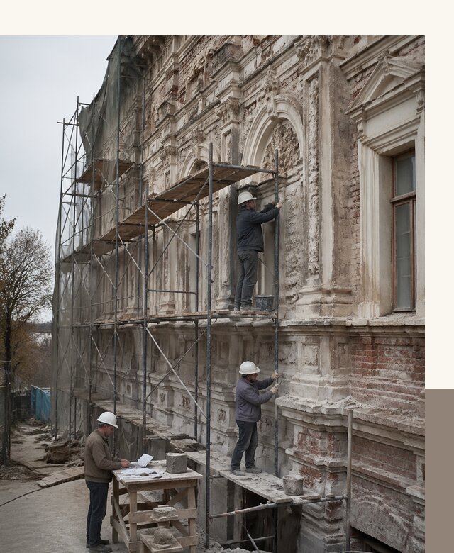 Реставрация объектов культурного наследия под ключ в Владикавказе
