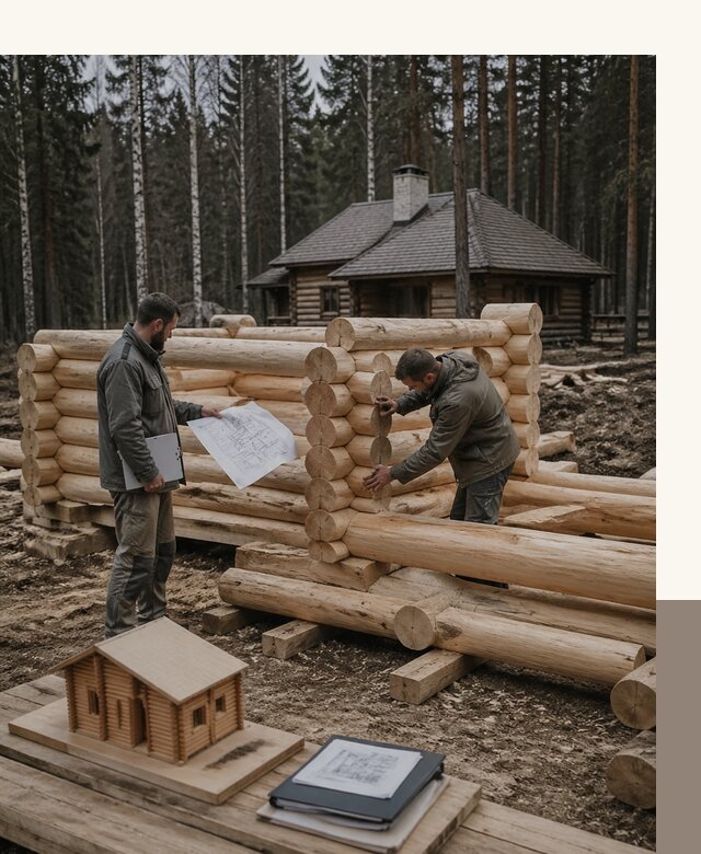 Проектирование и строительство домов из бревна в Владикавказе